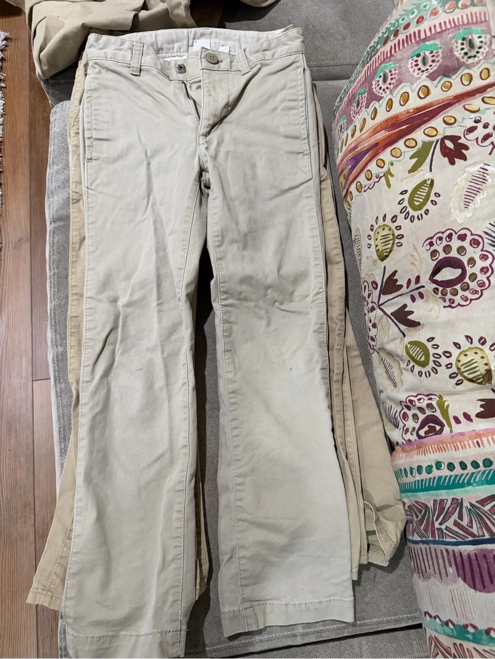 Lot of 7 GAP Kids Tan Khaki uniform Pants size 8 boys